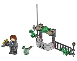 LEGO Rainn Delacourt with Raptor (122224-1)