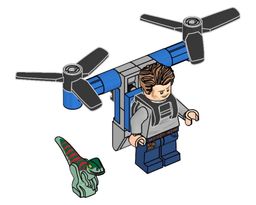 LEGO Owen with Jet Pack and Raptor (122328-1)