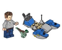 LEGO Owen with Swamp Speeder and Raptor (122331-1)