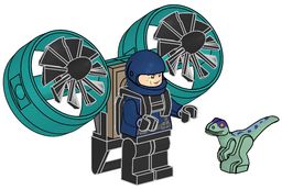 LEGO Guard with Jet Pack and Raptor (122505-1)