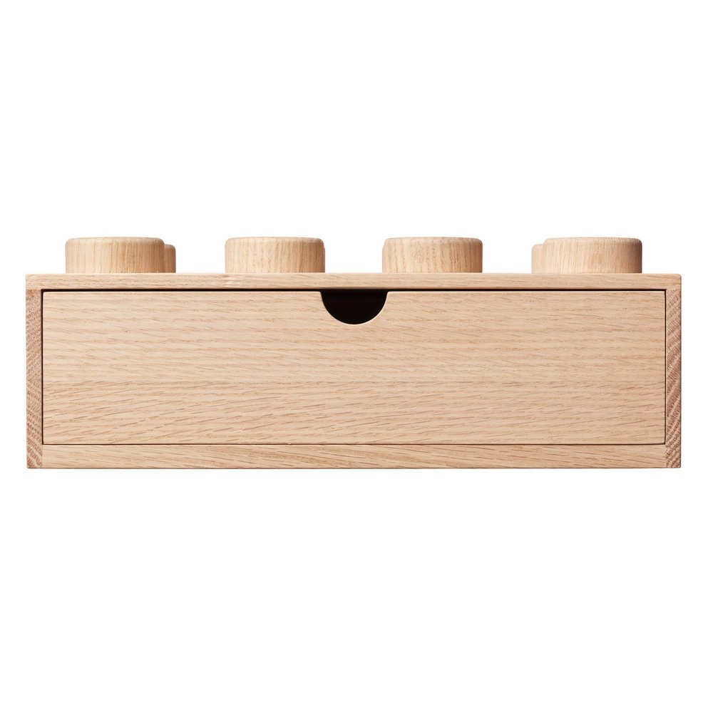 Wooden Desk Drawer 2 x 4 (Light Oak)