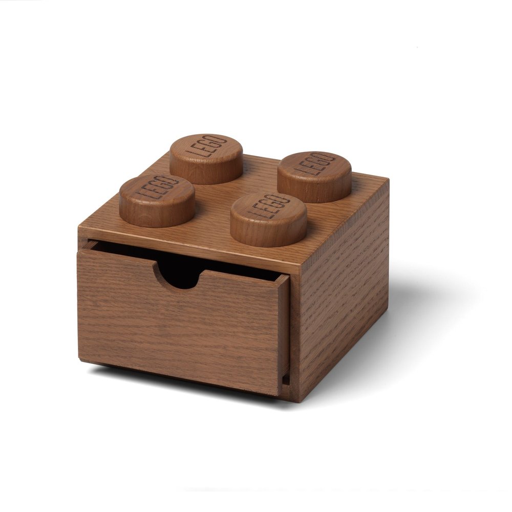 Wooden Desk Drawer 2 x 2 (Dark Oak)