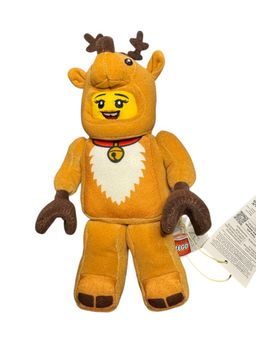 Minifigure Reindeer Costume Girl 10” Plush Character