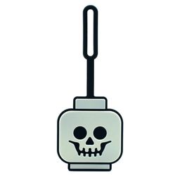 Skeleton Head Glow-in-the-Dark Bag Tag
