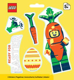 Easter Carrot Suit Guy Stickers