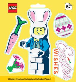 Easter Bunny Suit Guy Stickers