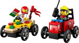 LEGO Pizza vs. Fire Truck Race Car Pack (60458-1)