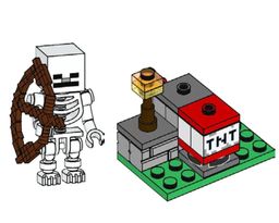 LEGO TNT Launcher and Skeleton (662102-1)