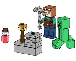 LEGO Miner with Creeper and Ores (662204-1)