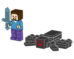 LEGO Steve and Spider (662207-1)