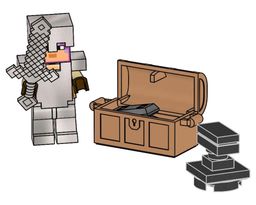 LEGO Knight with Chest and Anvil (662309-1)