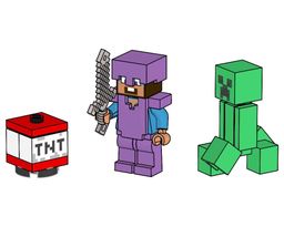 LEGO Steve with Creeper and TNT (662502-1)