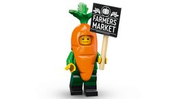 LEGO Carrot Mascot collectible minifigure