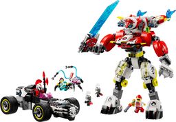 LEGO Cooper's Tiger Mech & Zero's Hot Rod Car (71497-1)