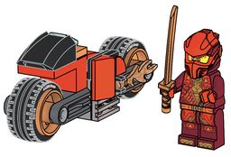 LEGO Kai with Motorcycle (951466-1)