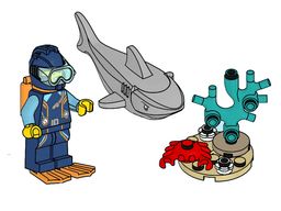 LEGO Diver, Shark and Crab (952406-1)