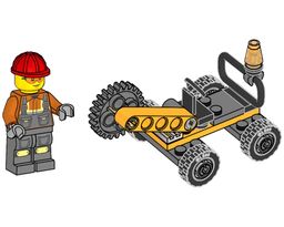 LEGO Construction Worker with Rotary Cutter (952502-1)