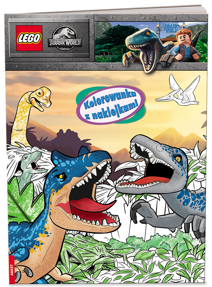Jurassic World: Kolorowanka z Naklejkami