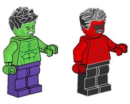 LEGO Hulk vs. Red Hulk (L0002278-1)