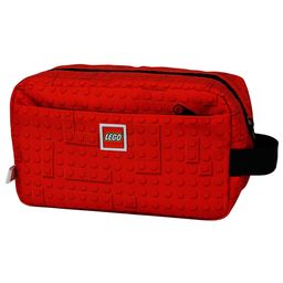 Brick Dots Red Toiletry Bag