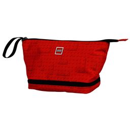 Brick Dots Red Toiletry Pouch