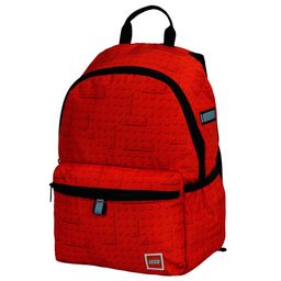 Brick Dots Red Colorblock Backpack