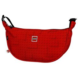 Brick Dots Red Round Crossbody Bag Large