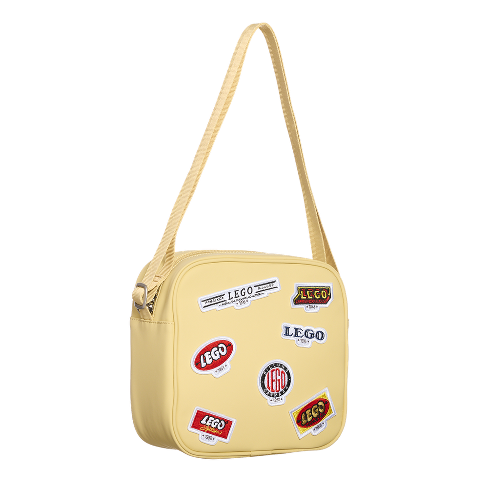 Crossbody Handbag - Retro Logos (Retro Yellow)