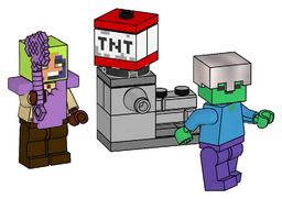 LEGO Hero, Zombie and TNT Launcher (L0002254-1)