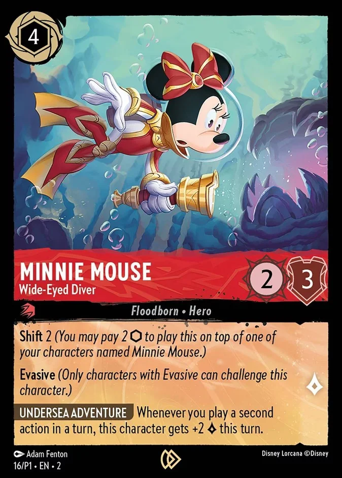 Minnie Mouse - Wide-Eyed Diver