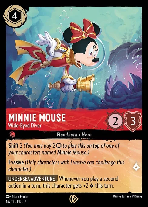 Minnie Mouse - Wide-Eyed Diver