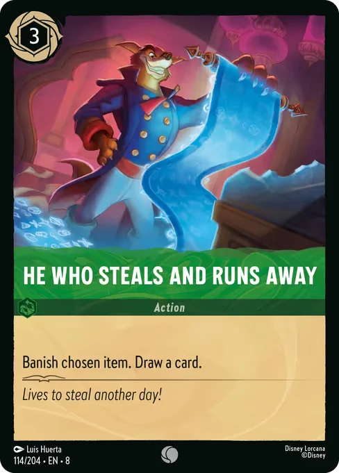 He Who Steals and Runs Away