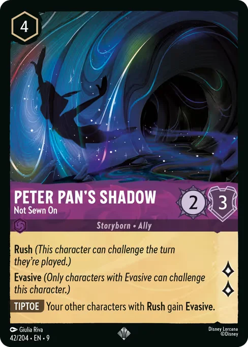 Peter Pan's Shadow - Not Sewn On