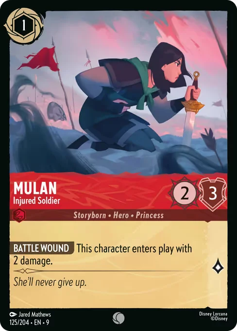Mulan - Injured Soldier