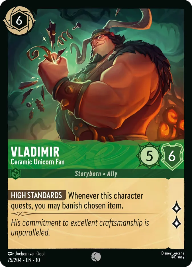 Vladimir - Ceramic Unicorn Fan
