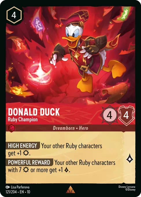Donald Duck - Ruby Champion