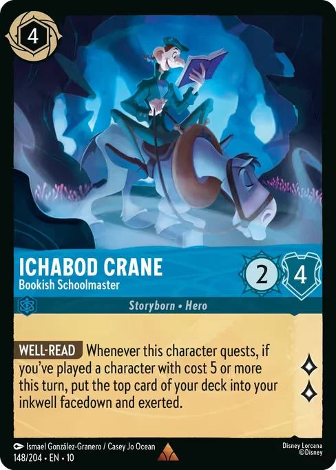 Ichabod Crane - Bookish Schoolmaster