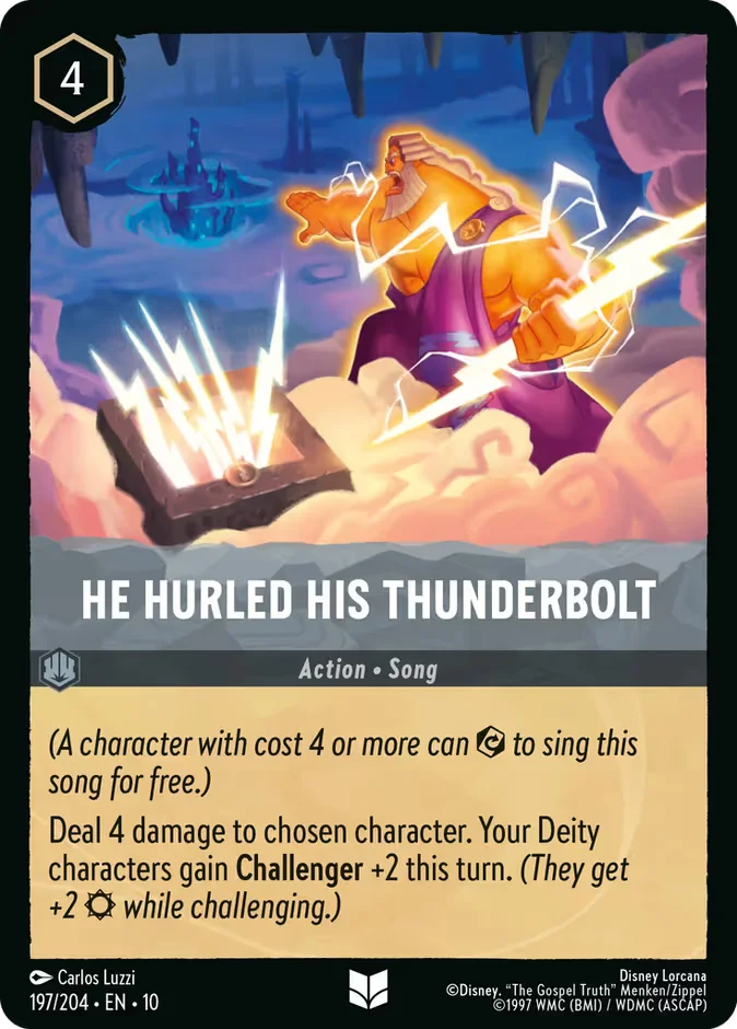 He Hurled His Thunderbolt