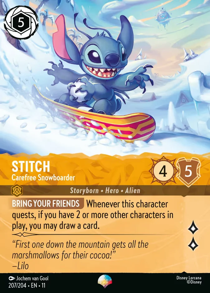 Stitch - Carefree Snowboarder