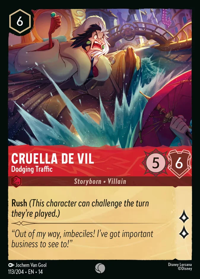 Cruella De Vil - Dodging Traffic