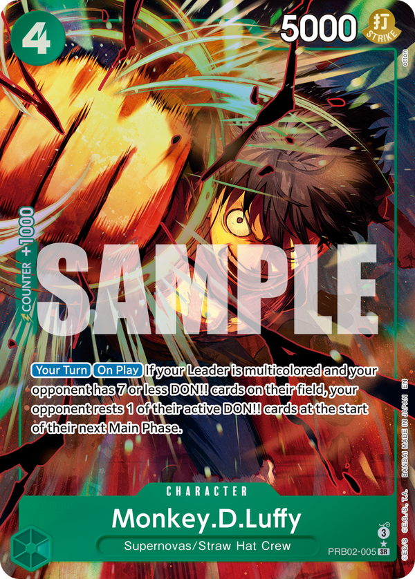 Monkey.D.Luffy - PRB02-005 (Alternate Art)