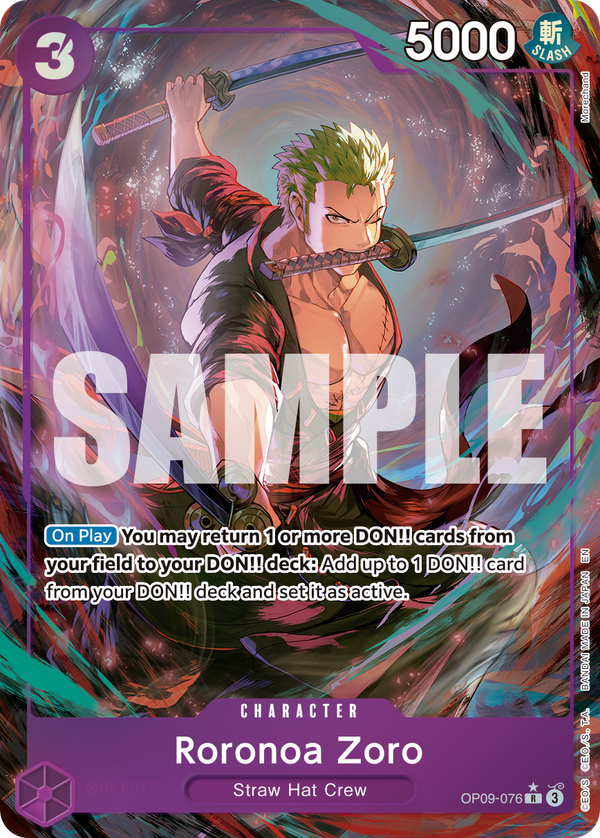 Roronoa Zoro - OP09-076 (Alternate Art)