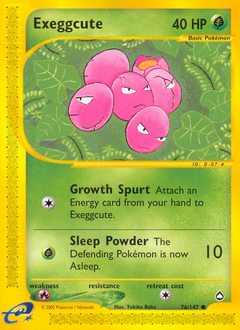 Exeggcute - Aquapolis