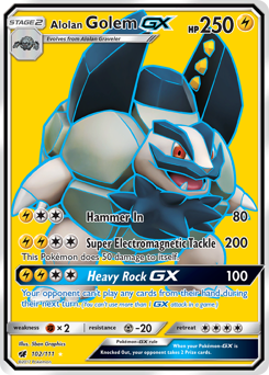 Alolan Golem-GX - Crimson Invasion