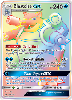 Blastoise-GX - Unbroken Bonds