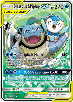 Blastoise & Piplup-GX - Cosmic Eclipse