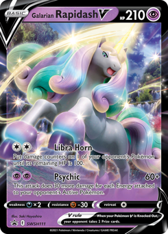 Galarian Rapidash V - SWSH Black Star Promos