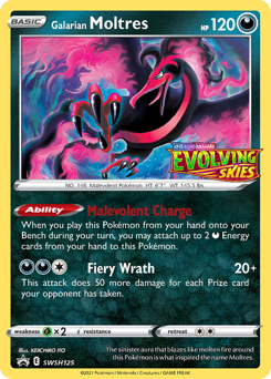 Galarian Moltres - SWSH Black Star Promos