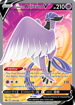 Galarian Articuno V - Chilling Reign