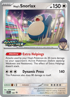 Hop's Snorlax - Scarlet & Violet Black Star Promos